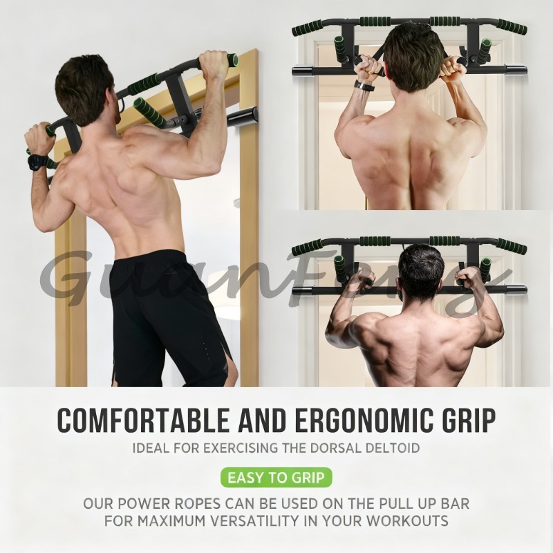 Chin Bar Doorway - Door Frame No‑Screw Pull‑Up Chin‑Up Dip