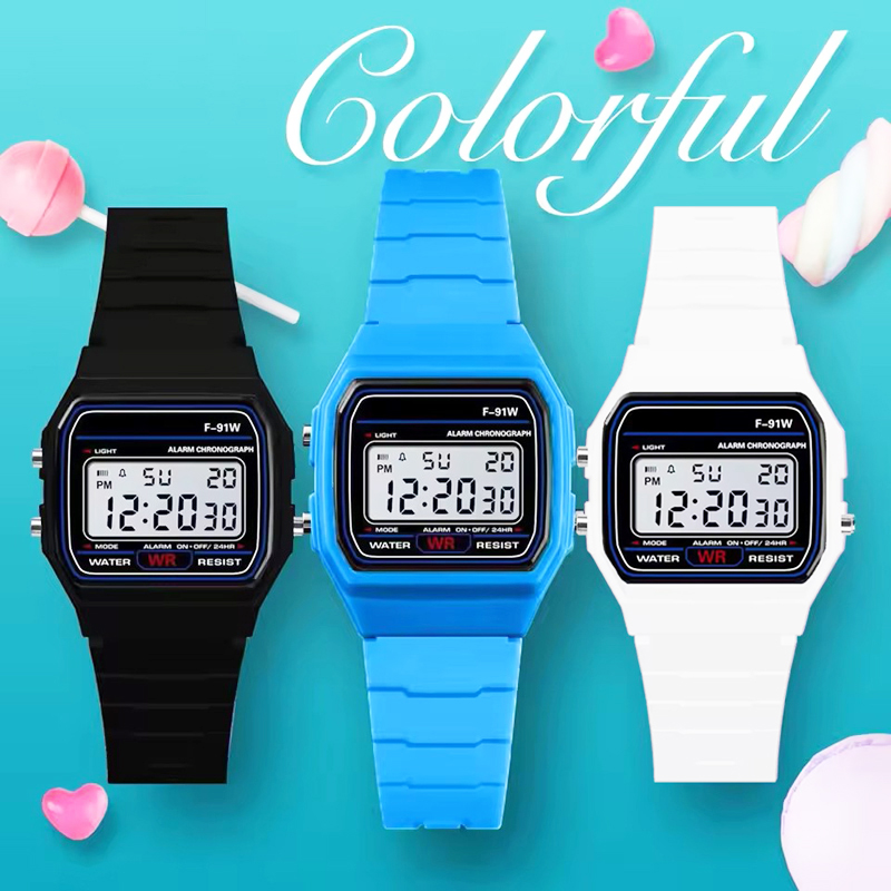 Outdoor Sport Watch - F-91W LED Electronic Watches for Women