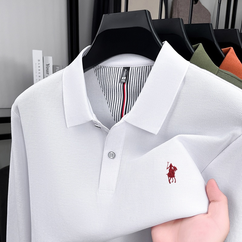 Polo Shirt Equestrian - Autumn new men clothing brand exquisite