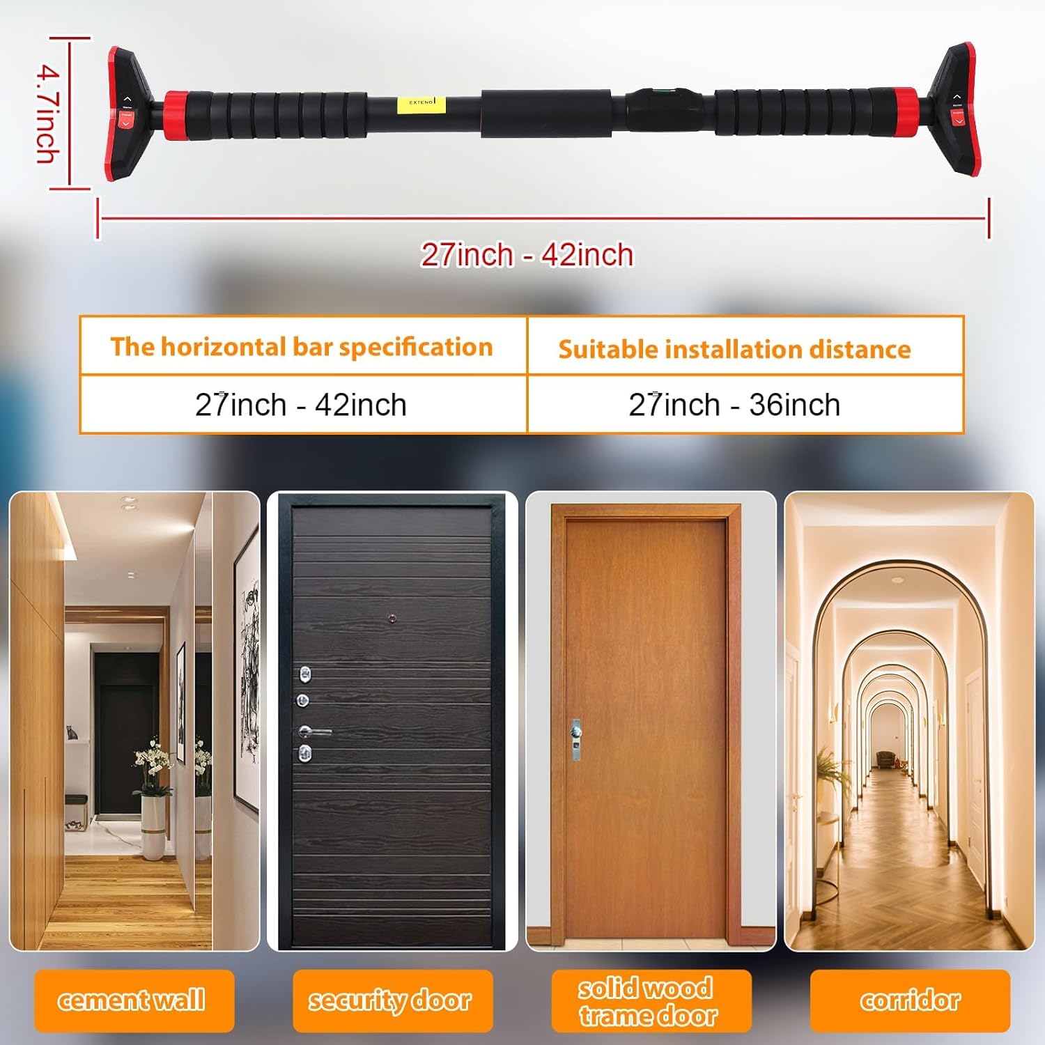 Pull-Up Bar,Chin Up Bar for Do - Chin Bar Doorway 评论和价格