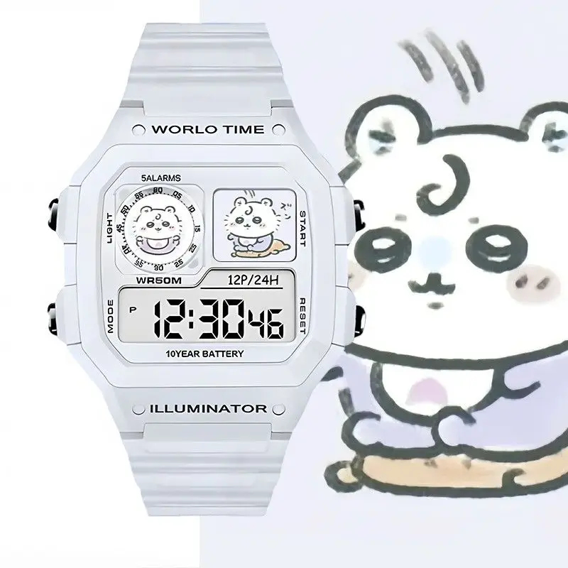 Kawaii Chiikawa Anime Digital  - Outdoor Sport Watch 评论和价格