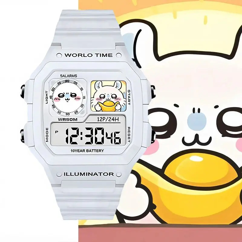 Kawaii Chiikawa Anime Digital  - Outdoor Sport Watch 评论和价格