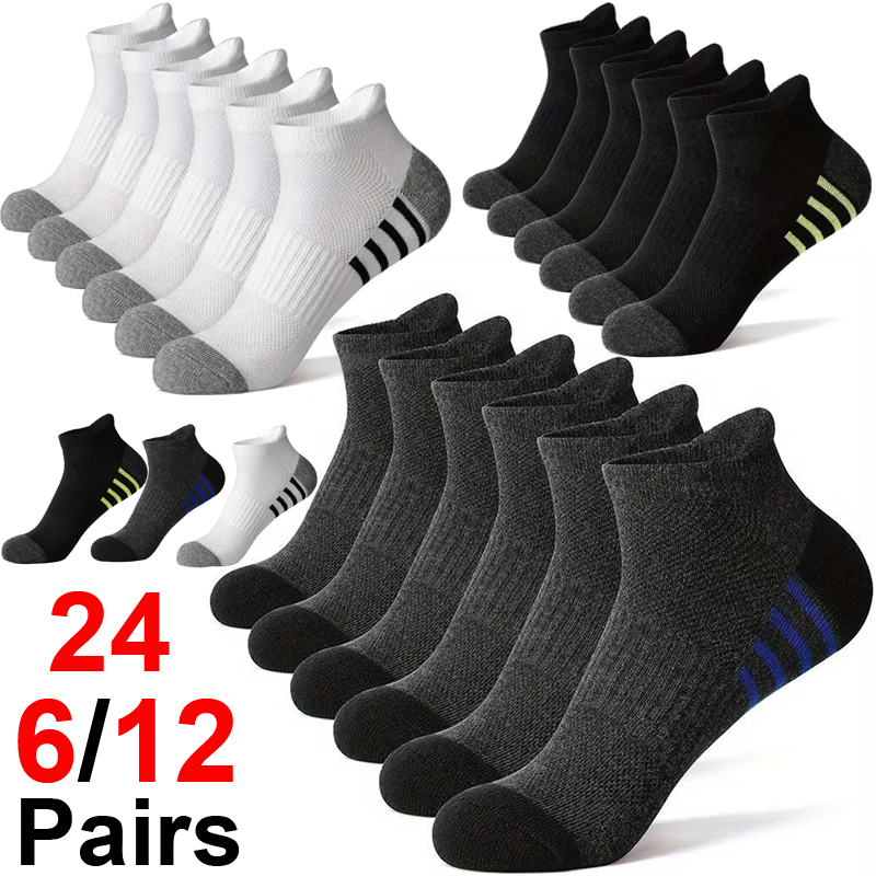 12/24Pairs Men's Sports Socks  - Outdoor Sport Hose 评论和价格